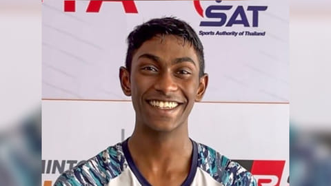 Indian shuttler Anish