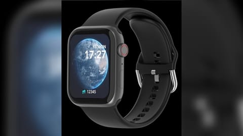 The smartwatch comes equipped with built-in GPS Trajectory on application, multifunctional crown, and quick wireless charging.