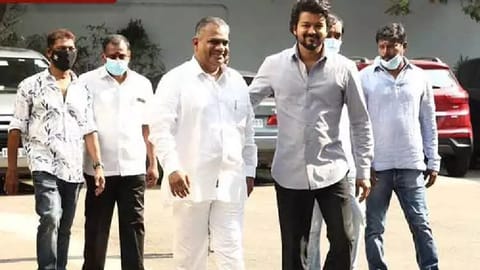 Actor Vijay at Vijay Makkal Iyakkam