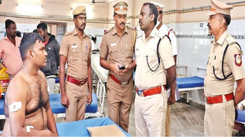 Convict attacks escort cop in Vellore
