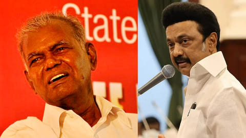 Veteran communist leader R Nallakannu; Chief Minister M K Stalin