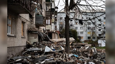 Ukriane hit by Russian missile