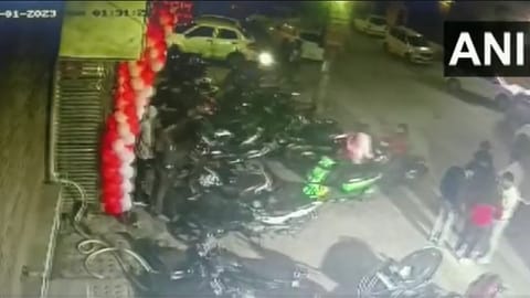CCTV footage shows a Delhi woman with her friend.