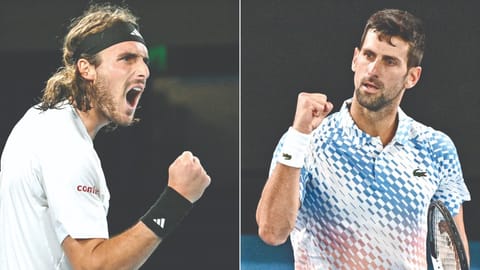 Stefanos Tsitsipas will aim to win his first Grand Slam against a formidable foe in Novak Djokovic