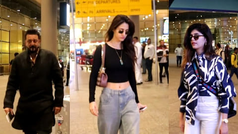 (L to R) Sanjay Dutt; Disha Patani; Sanjana Sanghi