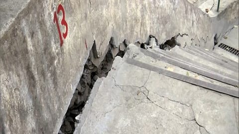 Visuals of cracks in Joshimath