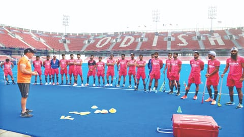 India players gear up for the Pool D match against Wales