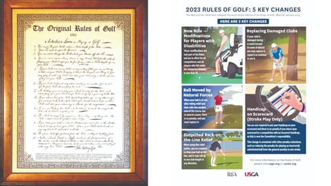 (L and R) First and latest set of rules
