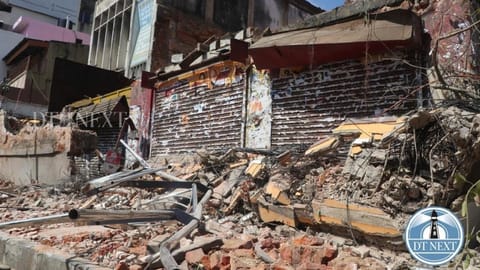 Demolished old building in Thousand lights