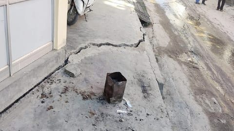 Visual of land subsidence from Uttarakhand's Joshimath