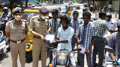 Traffic police conducted an awareness programme  in 150 places