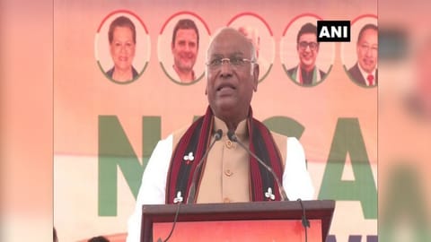 Congress president Mallikarjun Kharge