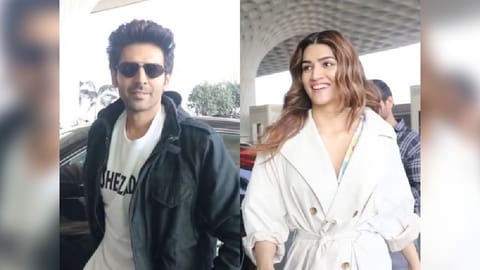 (L-R) :Kartik Aaryan ;Kriti Sanon