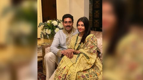 Abhishek Bachchan with Aishwarya Rai Bachchan
