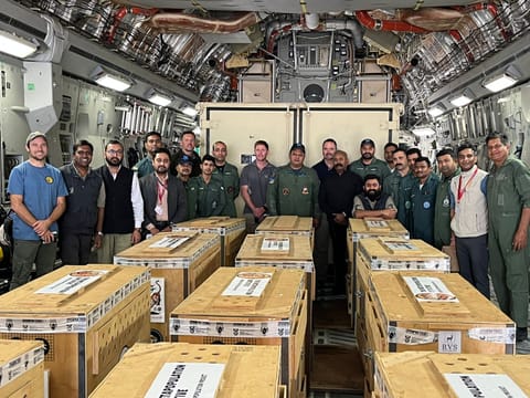 IAF plane carrying 12 cheetahs from South Africa lands in Gwalior