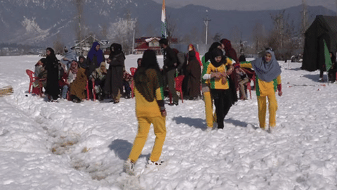 Army organises women's snow cricket tournament in J-K's Kupwara, participants hail initiative