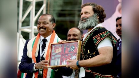 Vincent H Pala with Rahul Gandhi