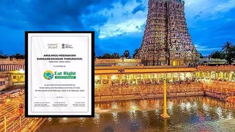 Quality certificate issued by FSSAI (left)