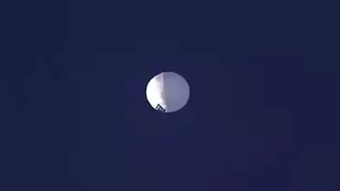 A high altitude balloon floats over Billings,