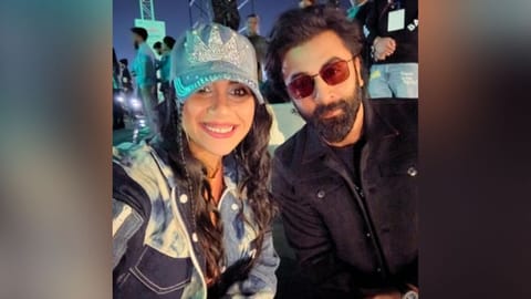 Nikhita Gandhi with Ranbir Kapoor