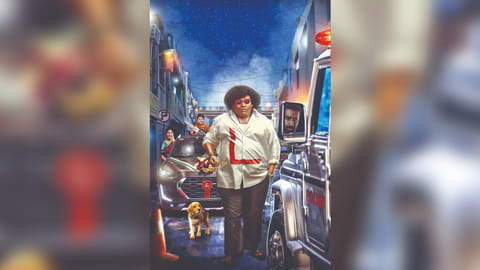 The first look poster of Yogi Babu?s upcoming film Lucky Man