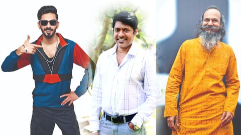 (L) Anirudh, Magizh Thirumeni & Nirav Shah
