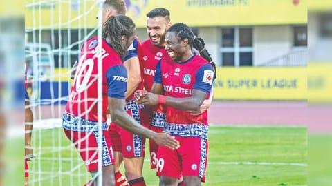 Daniel Chima Chukwu celebrates scoring his team?s third goal of the match