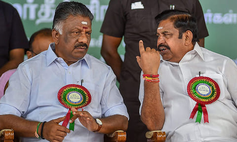 O Panneerselvam and Edappadi K Palaniswami