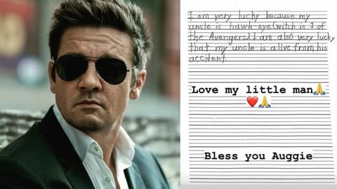 Jeremy Renner & the note by his nephew
