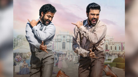 (L) NTR Jr; Ram Charan(R)