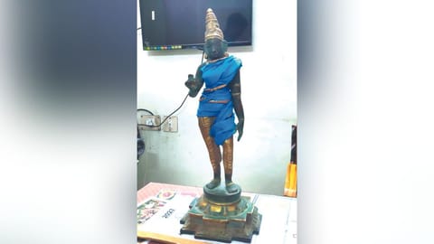 The recovered precious
panchaloha idol