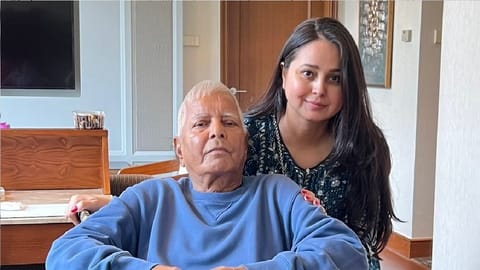 Lalu Prasad and Rohini Acharya