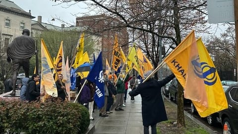 Pro-Khalistani supporters in Washington