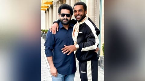 NTR Jr with Lucien Laviscount