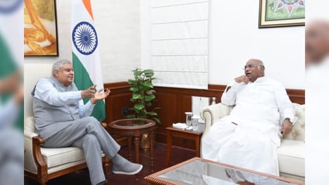 Vice President Jagdeep Dhankhar 
 ; Mallikarjun Kharge