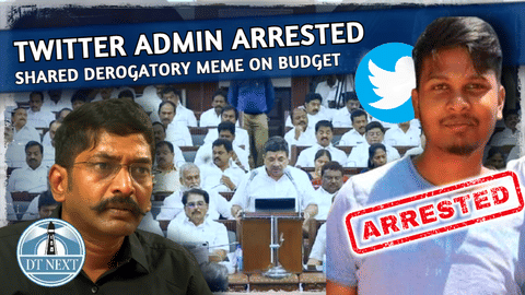 Twitter admin arrested for sharing derogatory meme on Budget