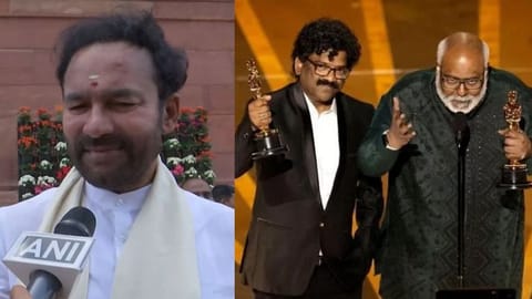G Kishan Reddy; Lyricist Chandrabose & Composer MM Keeravani