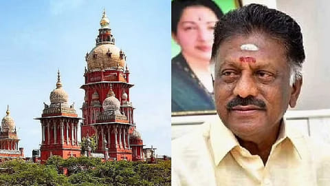 (L) Madras High Court;  O Panneerselvam (R)