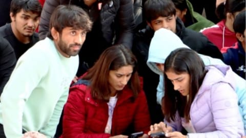 Bajrang Punia, Sakshi Malik, Vinesh Phogat