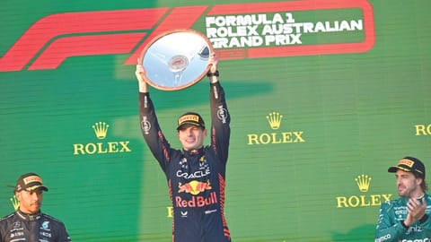 Red Bull’s Verstappen comes up trumps in chaotic Australian GP