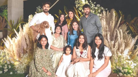 Ram Charan and Upsana with their family members
