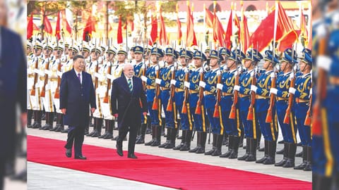 Xi Jinping and Luiz In?cio Lula da Silva