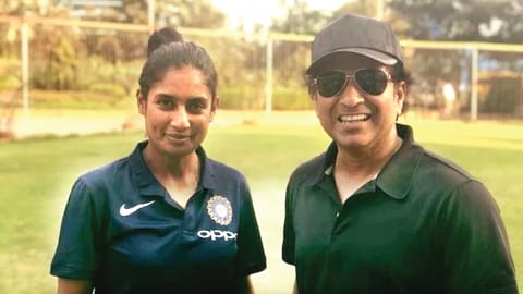 Sachin Tendulkar and Mithali Raj