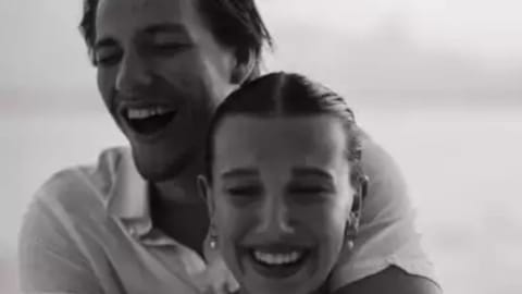 Jake Bongiovi and Millie Bobby Brown