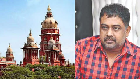(L) Madras High Court;  filmmaker N Lingusamy (R)