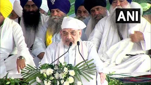 Amit Shah attends 'Antim Ardas' of former Punjab CM Prakash Singh Badal in Muktsar