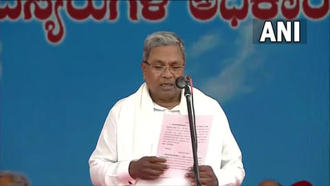 Congress leader Siddaramaiah