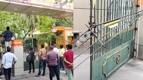 Tension prevails as candidates break gate to write TNPSC exam in Kanchi