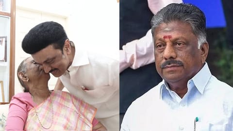 CM Stalin with his mom (left); OPS