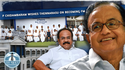 P Chidambaram wishes Thennarasu on becoming FM